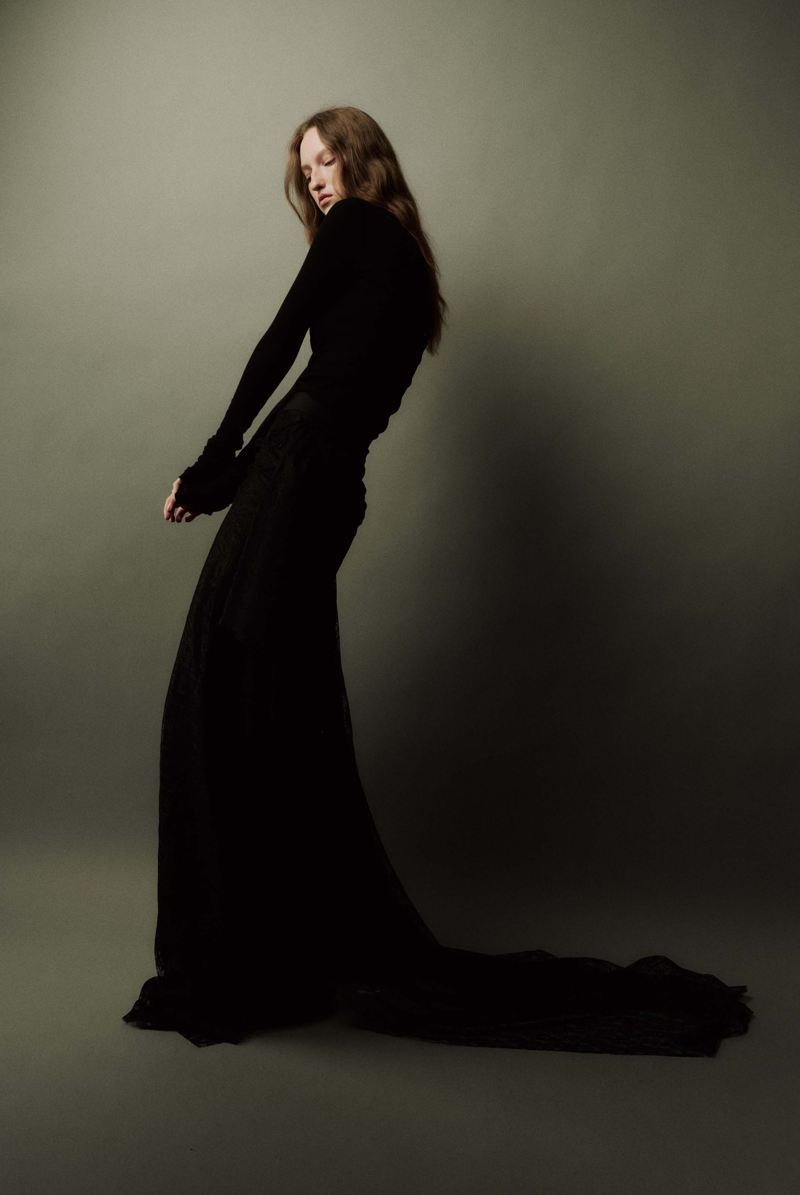 罗纹长袖上衣-3