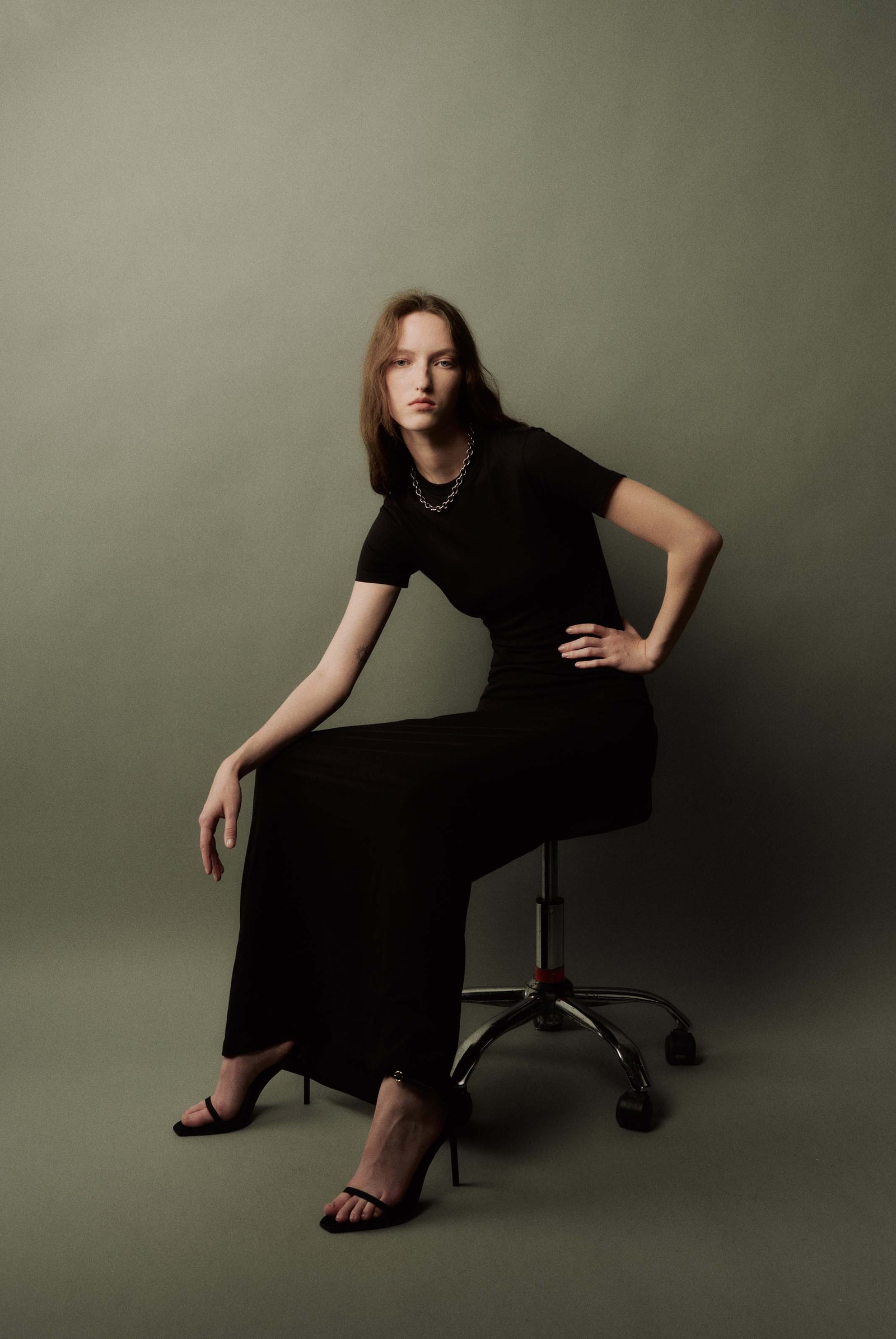 棉质T恤式连衣裙-4