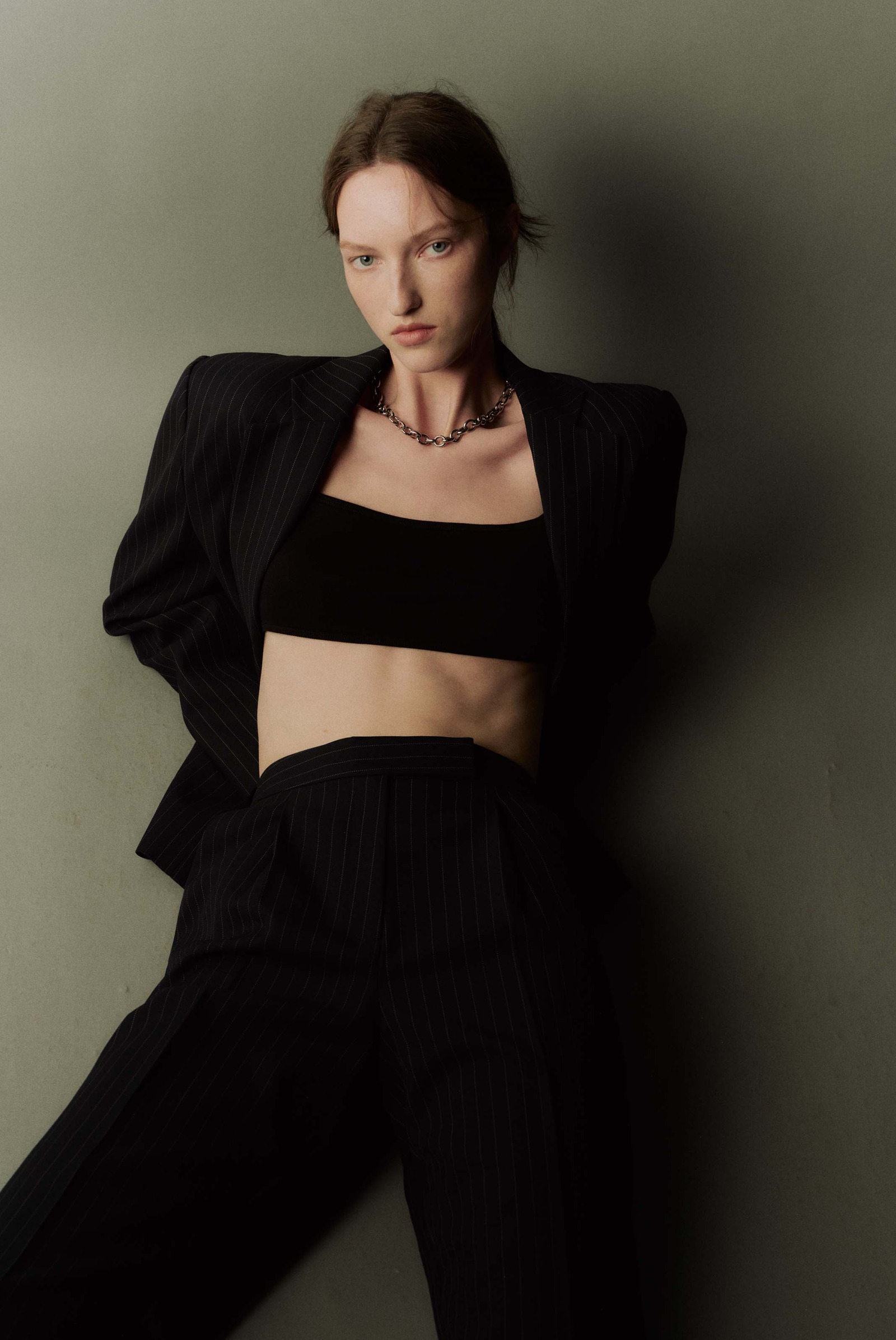 Boyfriend羊毛混纺西装式外套-3