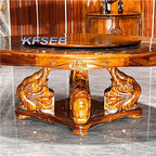 3000usd Kfsee Zingana Wood Dining Table