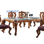 1300usd Kfsee Zingana Wood Dining Table