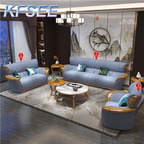 3000usd 1+2+4 Kfsee Wood Sofa