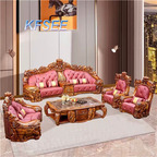 10000usd  1+1+2+4 Kfsee Wood Sofa