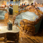8000usd 1+2+4  Kfsee Wood Sofa