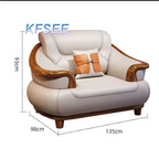 800usd Kfsee Wood Sofa