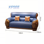 1500usd Kfsee Wood Sofa