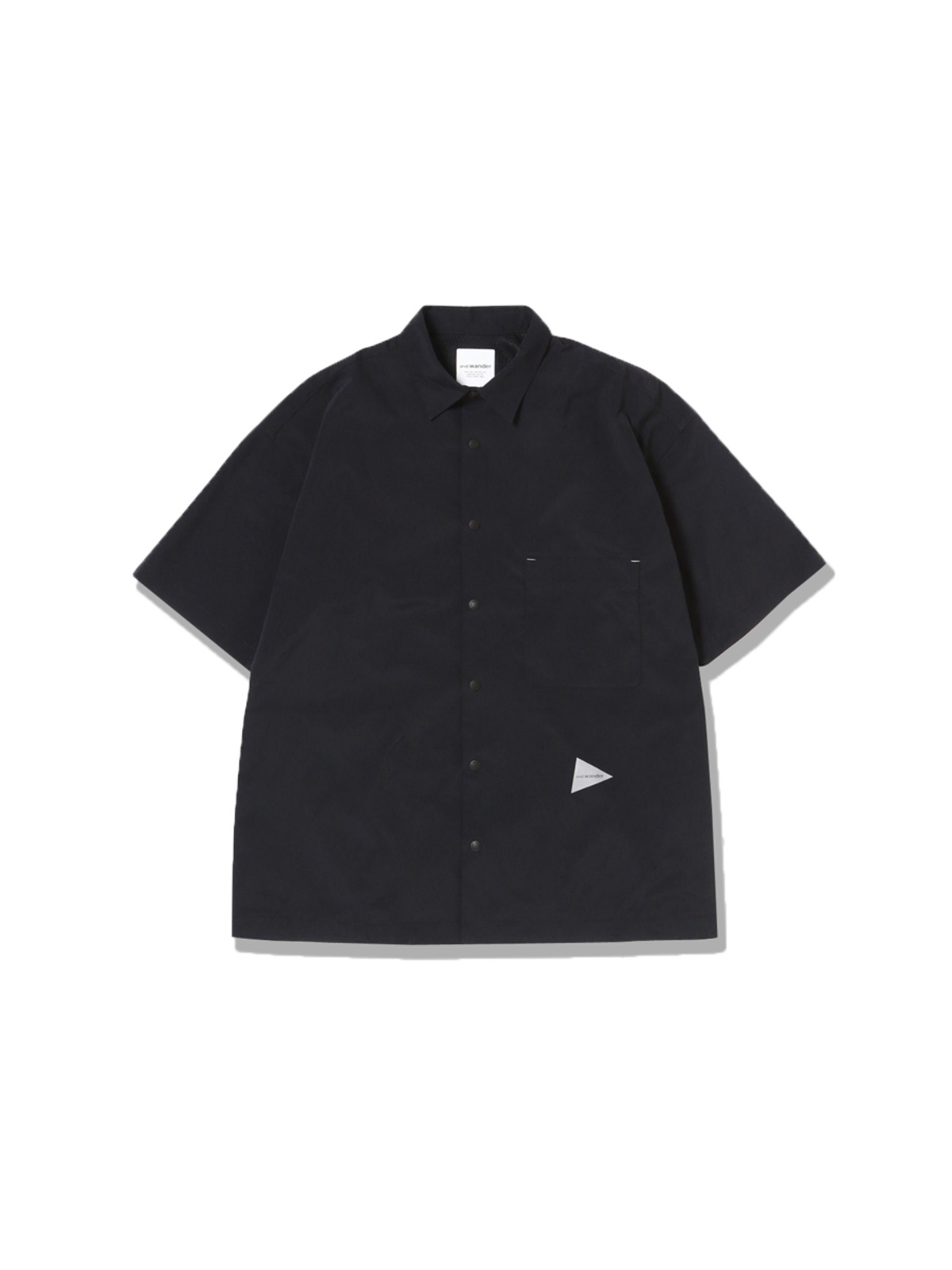 and wander 24SS UV cut stretch SS shirt