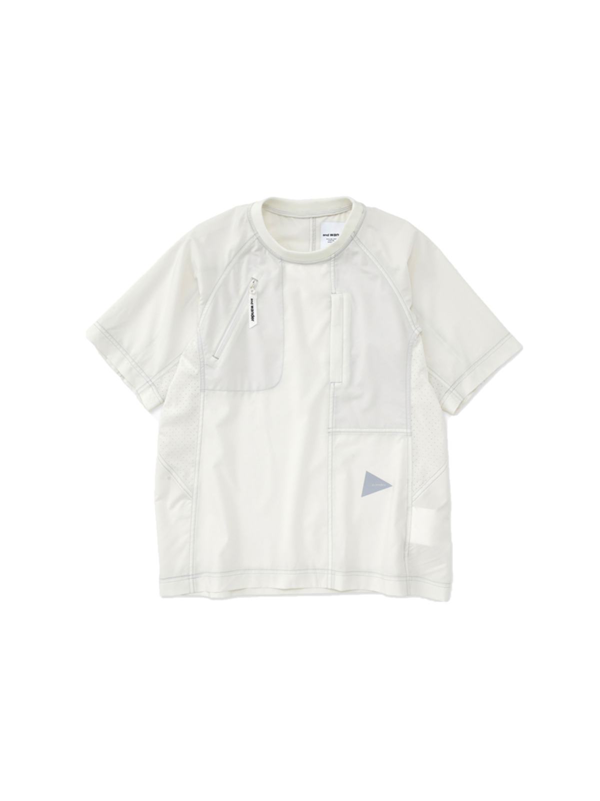 and wander 24SS stretch rip pullover