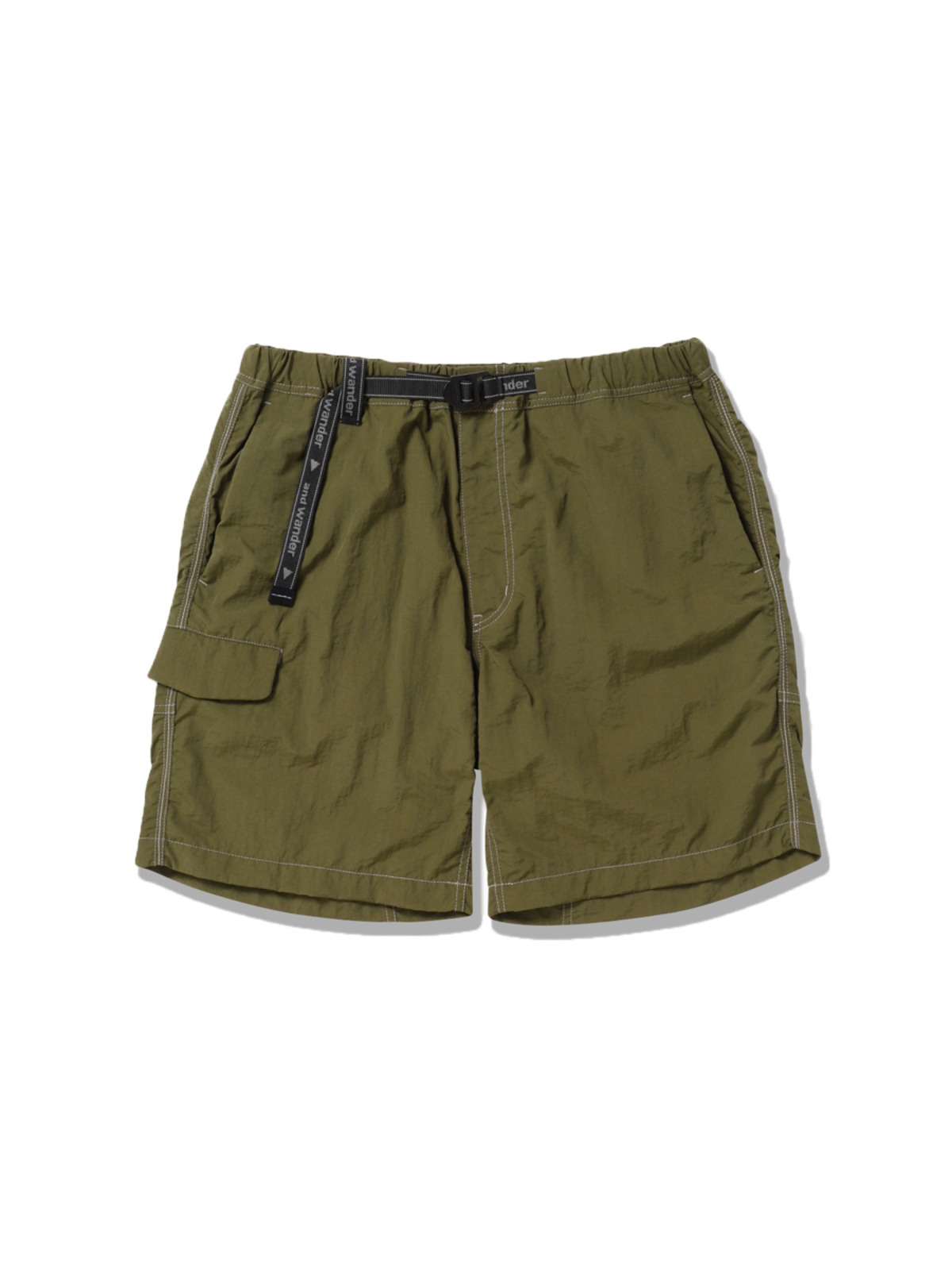 and wander 24SS Ny taffeta hiker short pants
