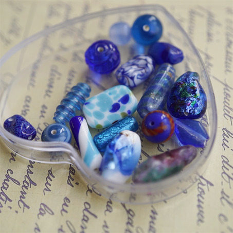多色系手造绝版各种珠珠~日本古董手工琉璃玻璃-6