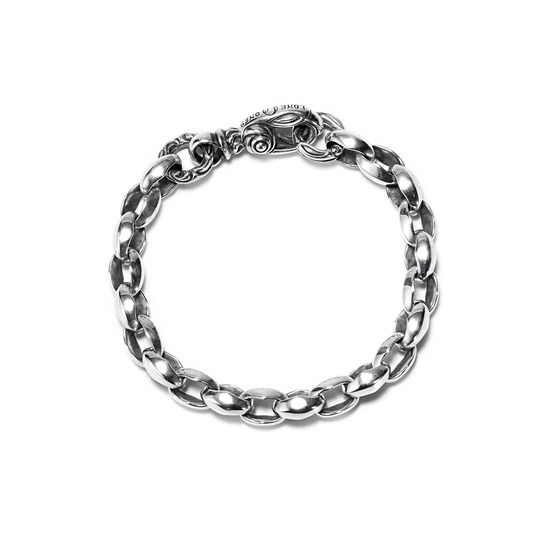 MF BRACELET: SILK-LINK BRACELET SMALL w CYGNET CIRCLE