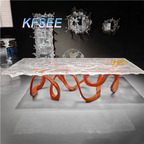 12000usd 300cm length Kfsee Acrylic Dining Table