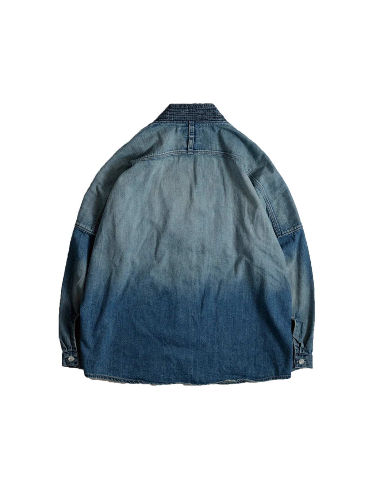 FDMTL 24FW DENIM HAORI SHIRT 3YR WASH