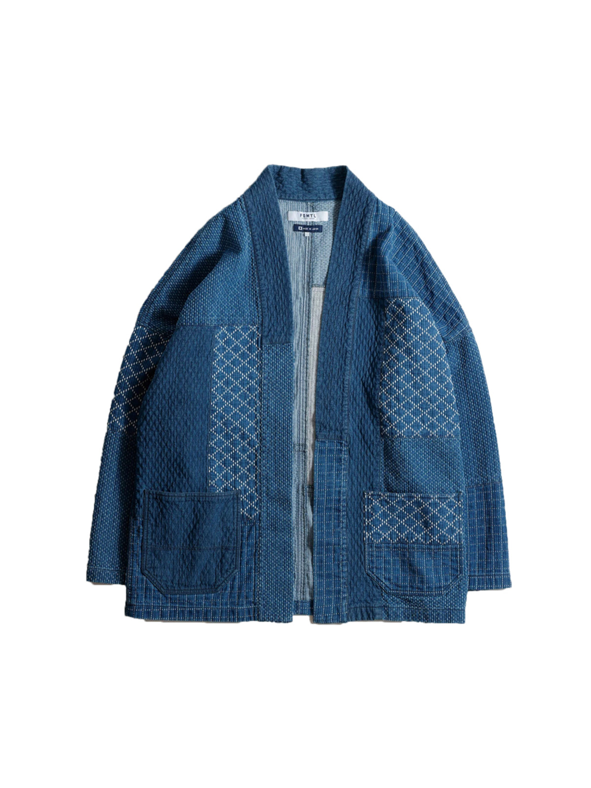 FDMTL 24FW PATCHWORK HAORI JACKET 3YR WASH