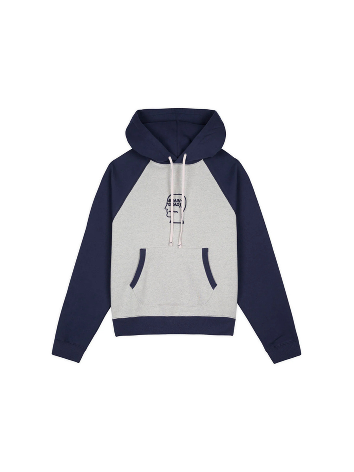 Brain Dead 24FW Fleece Logo Head Raglan Hoodie