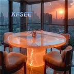 3000usd 130cm Round Kfsee Dining Table