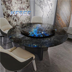 5000usd 160cm Round Kfsee Dining Table