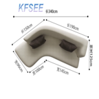 1000usd 340cm length Kfsee Sofa