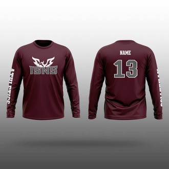 ISNS Girl Badminton Long Sleeve Warm Up T-shirt 女生长袖T恤