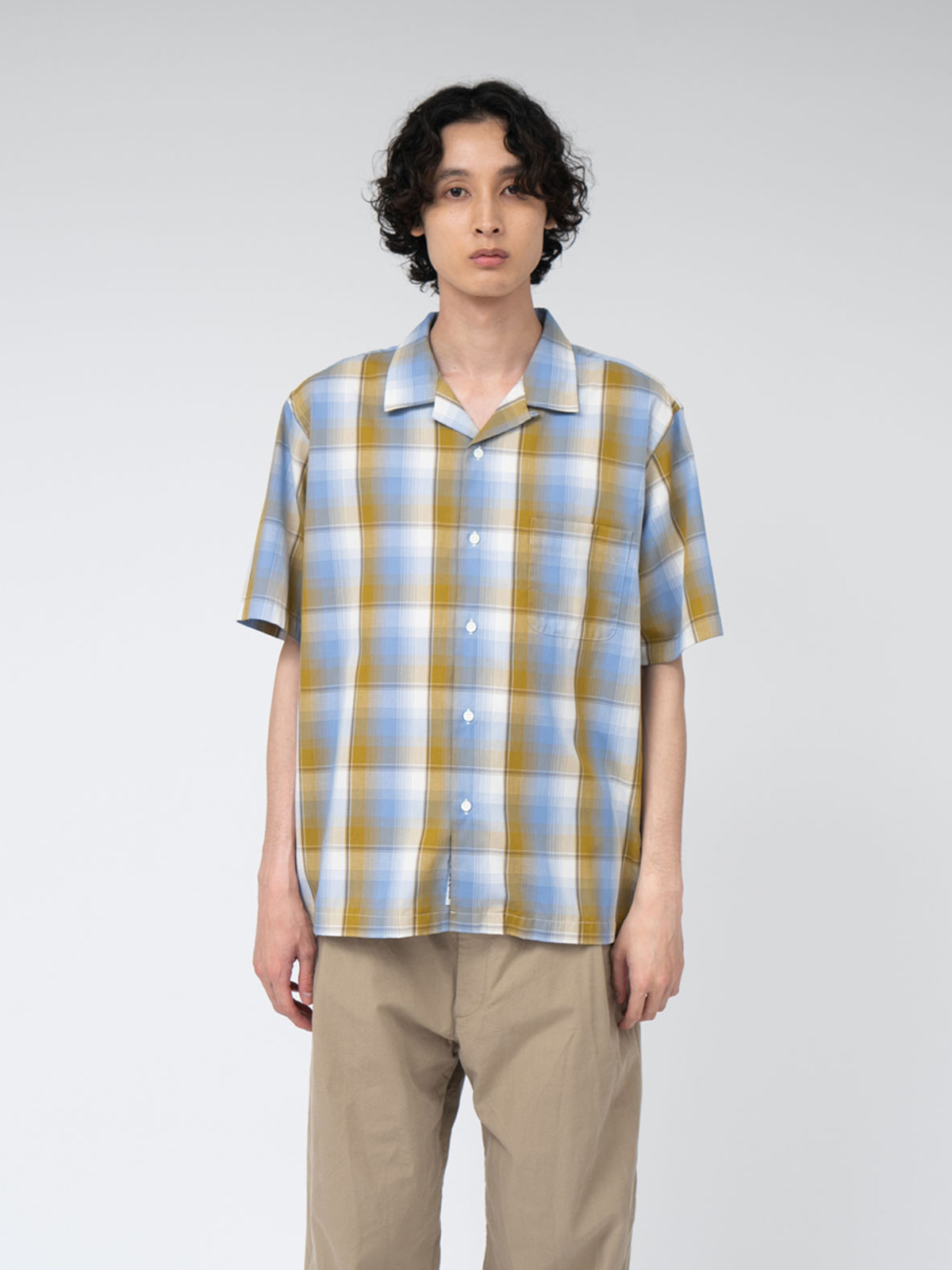 nanamica 25SS Open Collar Pique S/S Shirt
