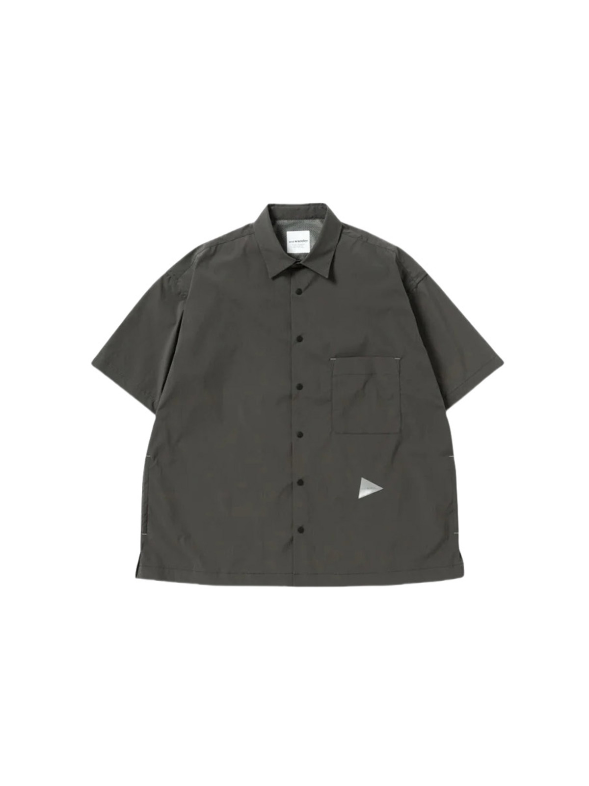 and wander 25SS UV cut stretch SS shirt