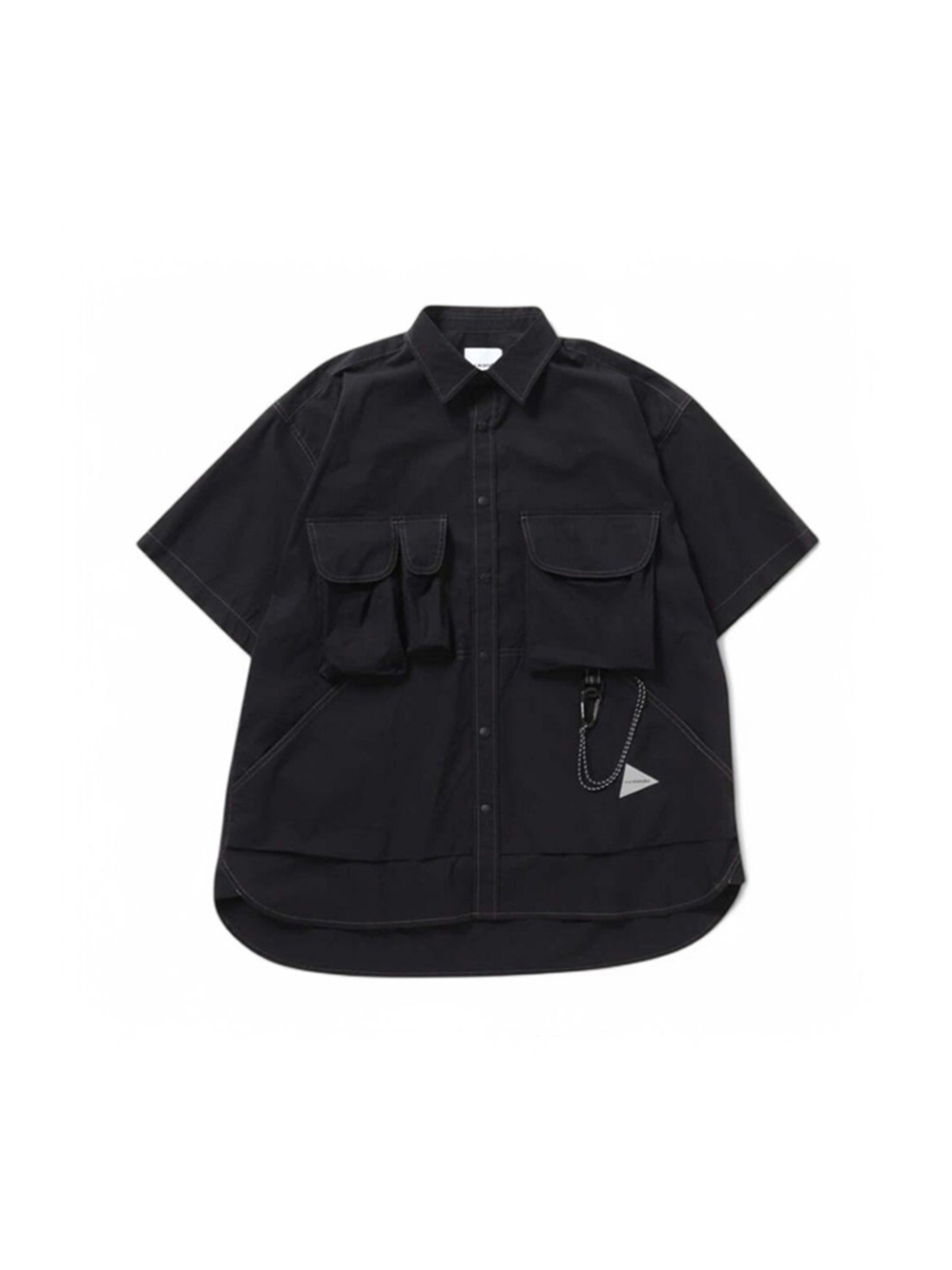 and wander 25SS multi pocket SS shirt (M)