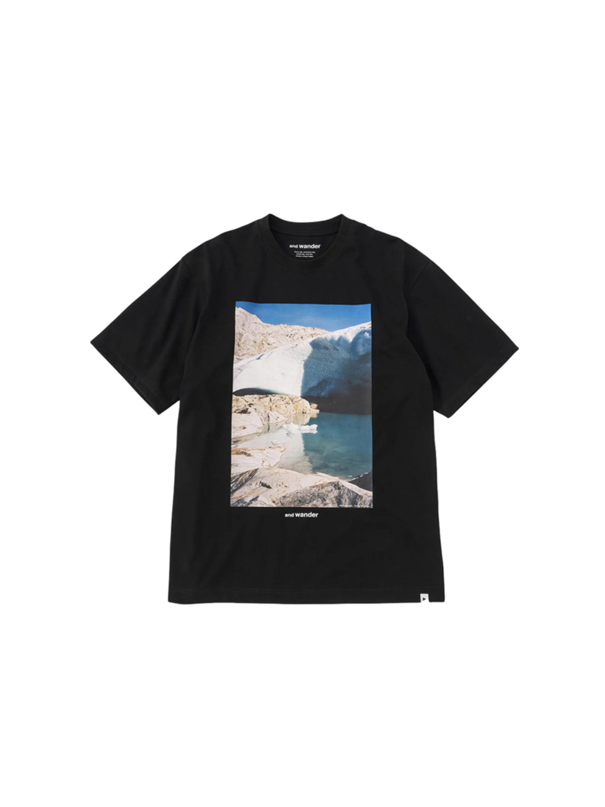 and wander 25SS gracier printed SS Tee