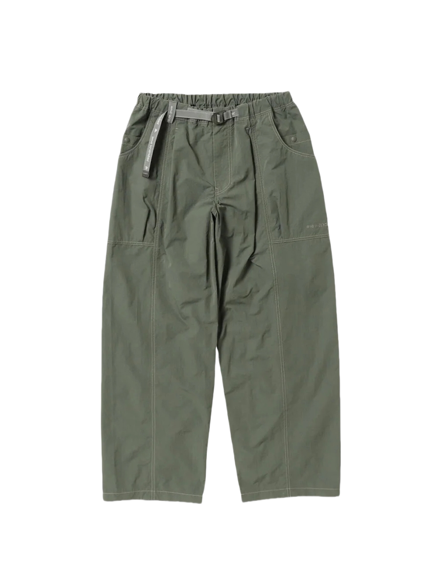 and wander 25SS crinkled nylon pants