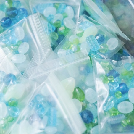混装款2号~透水草蓝绿mix捷克珠玻璃琉璃珠 混色款20g-2
