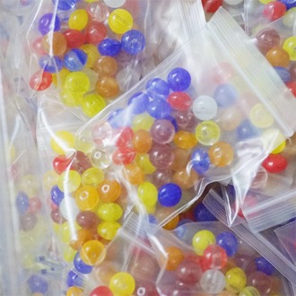 混装款7号~糖豆扁圆彩色小珠子mix捷克珠玻璃琉璃珠 混色款20g