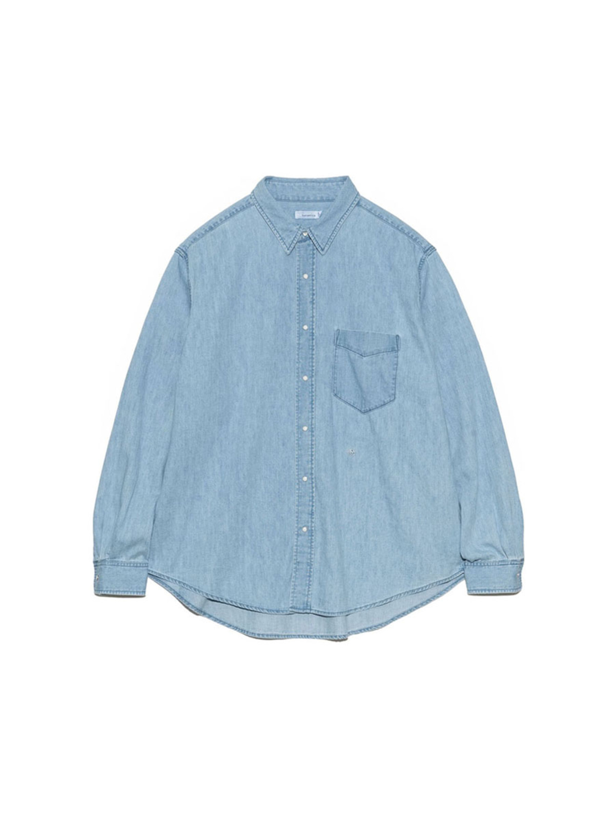 nanamica 25SS Regular Collar Light Denim Shirt