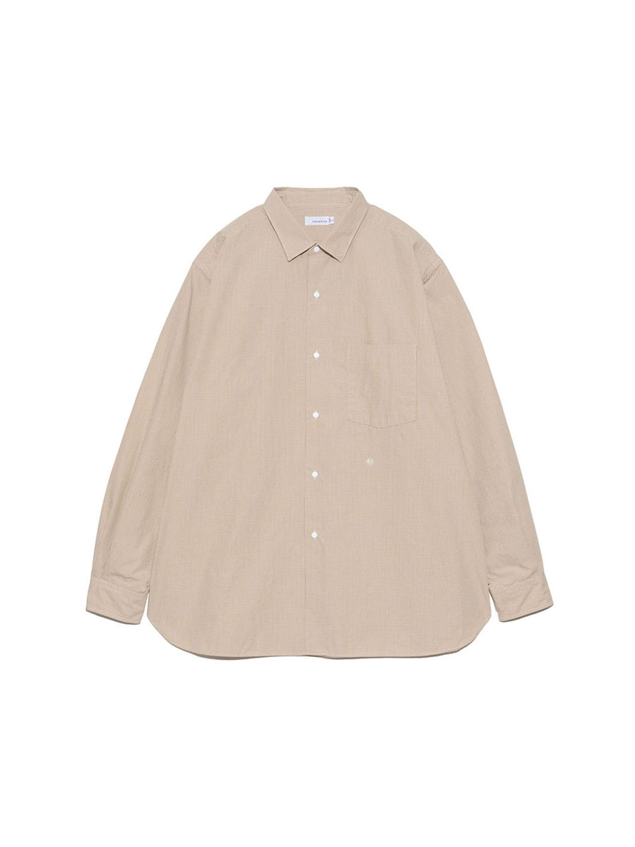 nanamica 25SS Regular Collar Gingham Check Wind Shirt