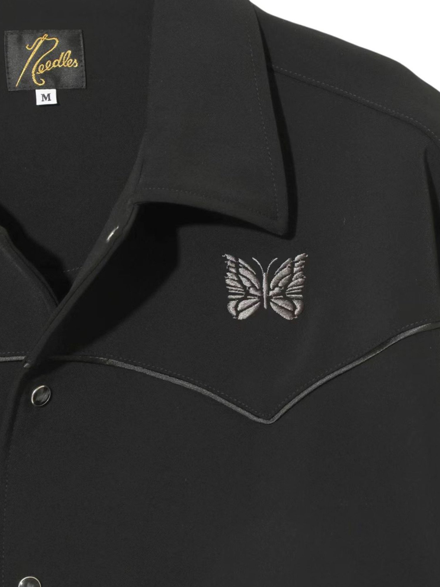 NEEDLES 25SS Piping Cowboy Jacket - Poly Double Cloth-3