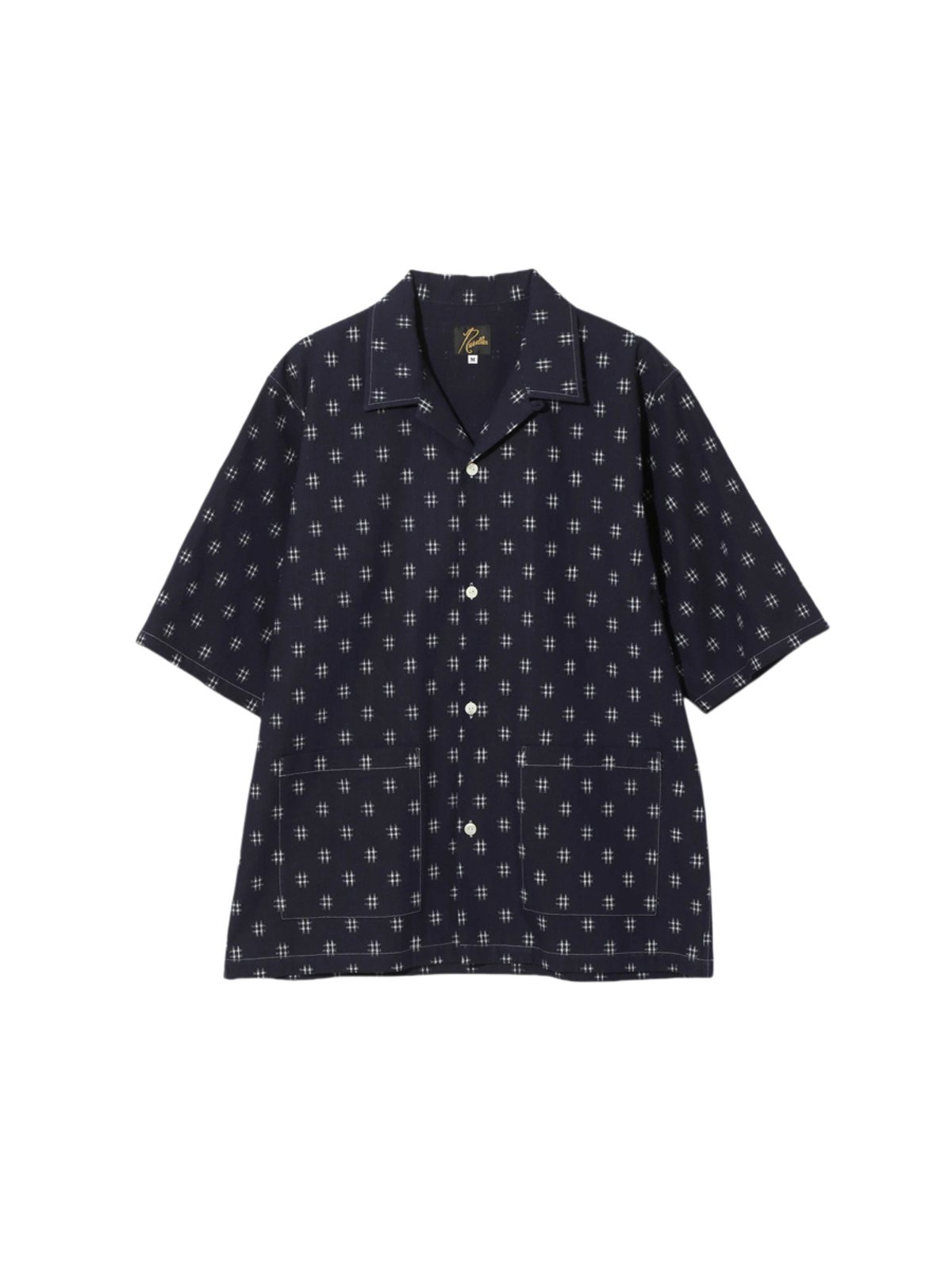 NEEDLES 25SS Cabana Shirt - 6oz Printed Indigo Kasuri