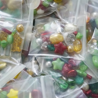 混装款10号~圣诞色系配色1号mix捷克珠玻璃琉璃珠 混色款20g