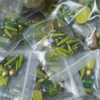 混装款13号~复古橄榄绿色系mix捷克珠玻璃琉璃珠 混色款20g