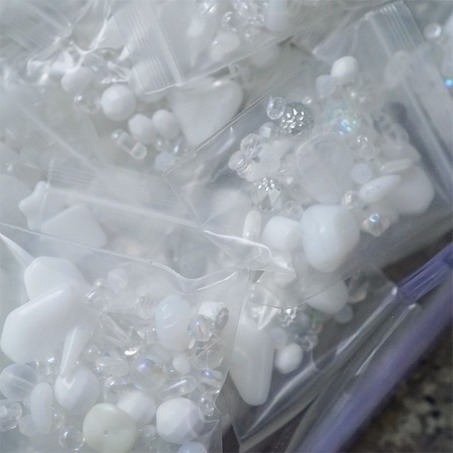 混装款14号~透明纯白色系mix捷克珠玻璃琉璃珠 混色款20g-2