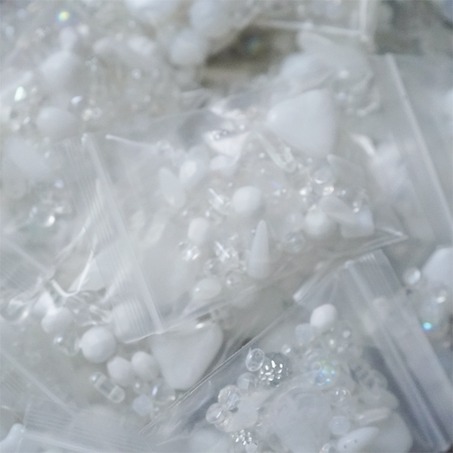 混装款14号~透明纯白色系mix捷克珠玻璃琉璃珠 混色款20g-3