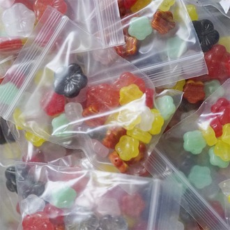 混装款17号~可爱花朵多规格多款mix捷克珠玻璃琉璃珠 混色款20g