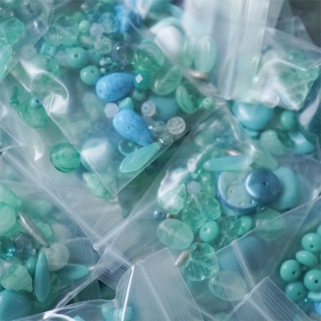 混装款18号~松石蓝绿色系mix捷克珠玻璃琉璃珠 混色款20g-2