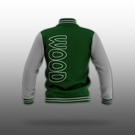 SCIE Varsity Jacket 棒球服  ( WOOD-绿 )-2