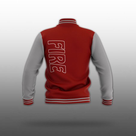 SCIE Varsity Jacket 棒球服（FIRE-红）-2