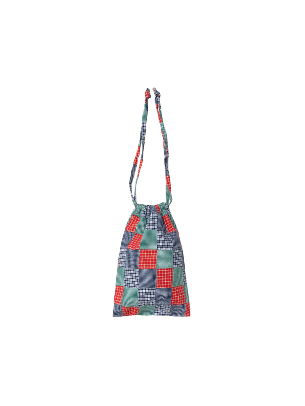 SOUTH2 WEST8 25SS STRING BAG - PLAID PATCHWORK
