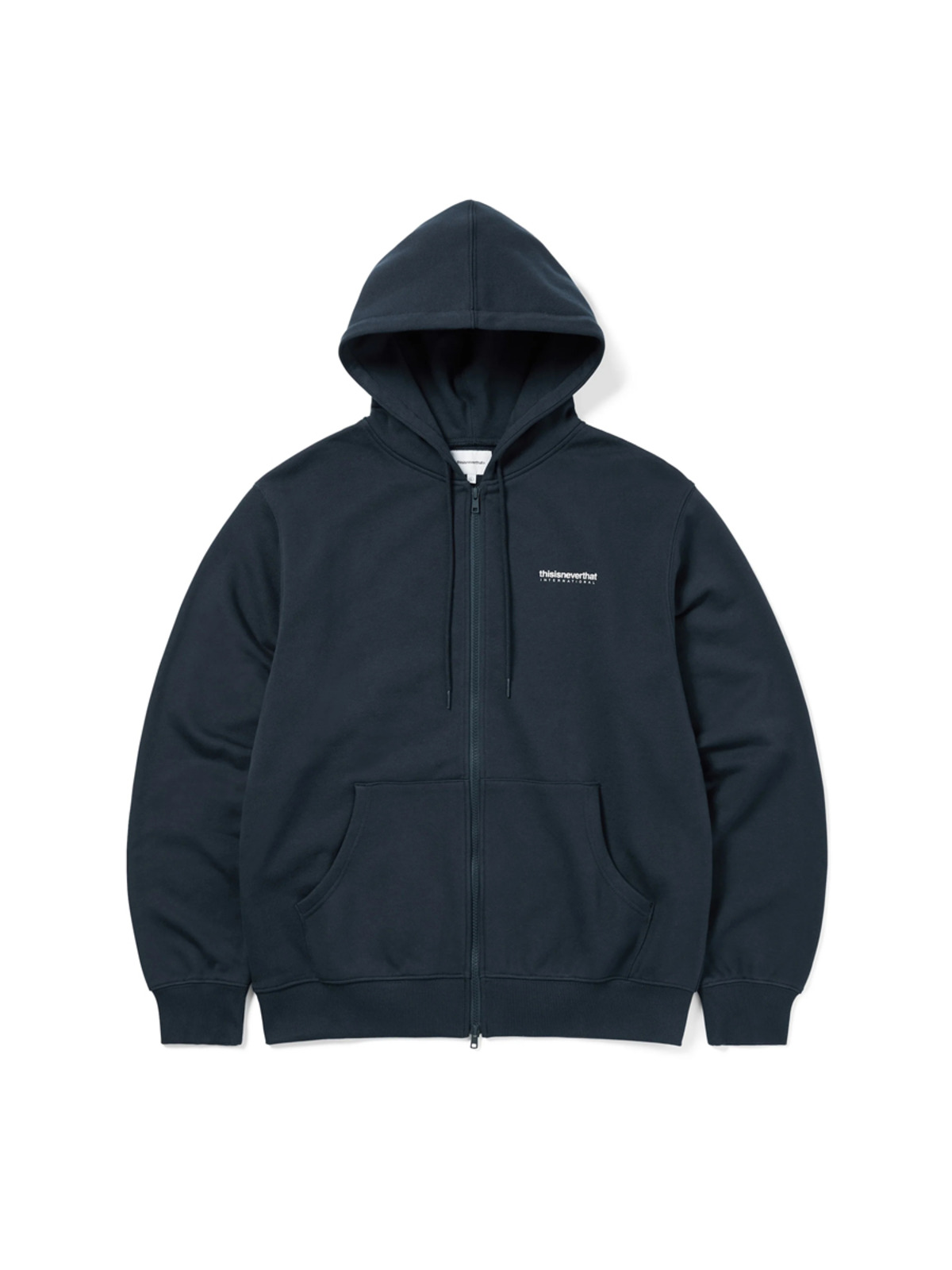 THISISNEVERTHAT 25SS INTL. LOGO ZIP UP HOODIE