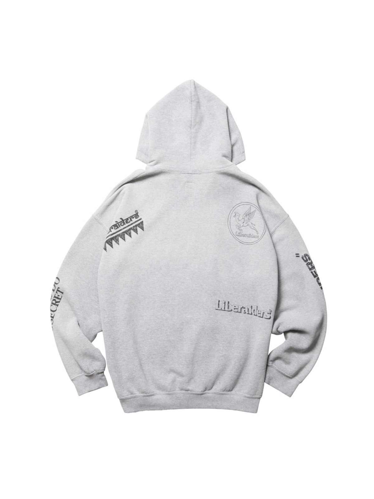 Liberaiders 25FW HANDWRITING PRINT HOODIE