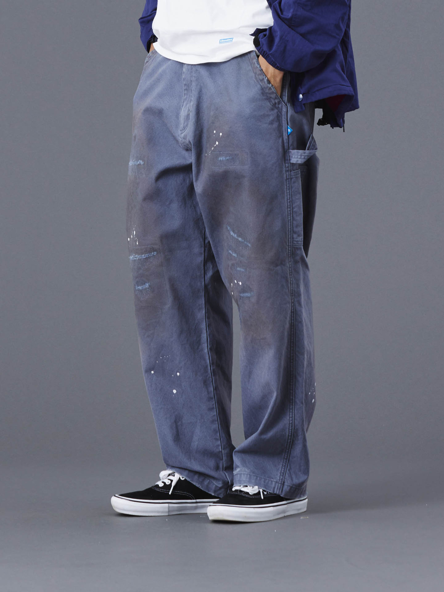 Liberaiders 25FW REPAIRED CANVAS WORK PANTS-5