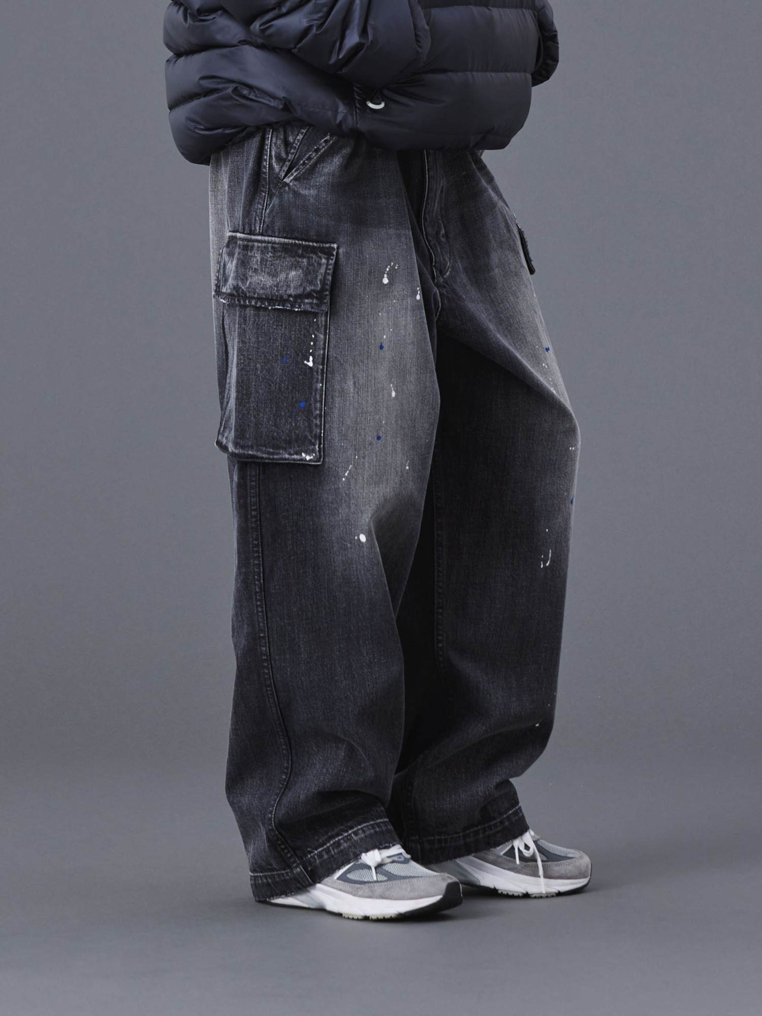 Liberaiders 25FW DENIM CARGO PANTS-4