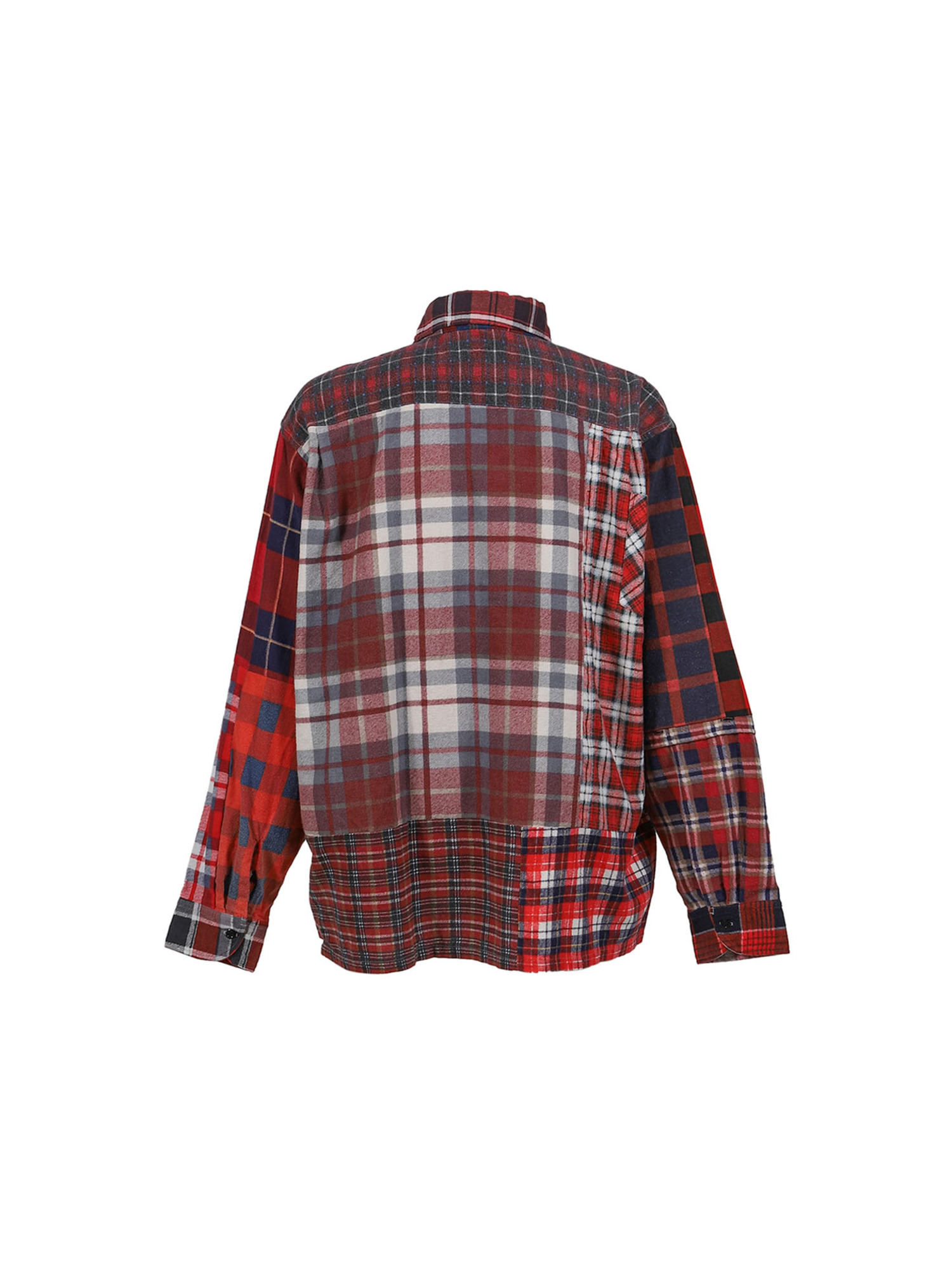 Rebuild by NEEDLES 25FW Flannel Shirt -> Straight Hem Shirt-4