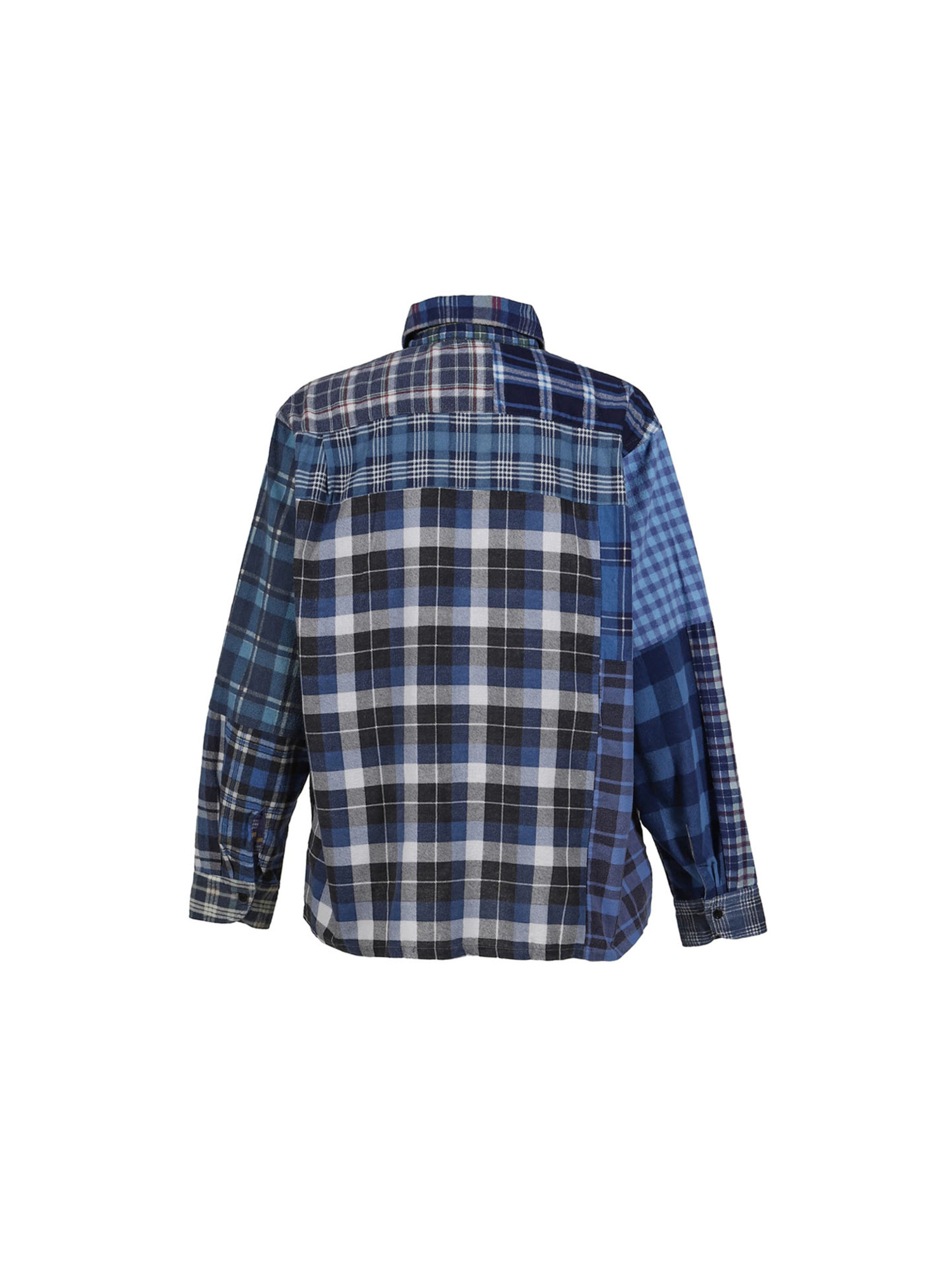 Rebuild by NEEDLES 25FW Flannel Shirt -> Straight Hem Shirt-3