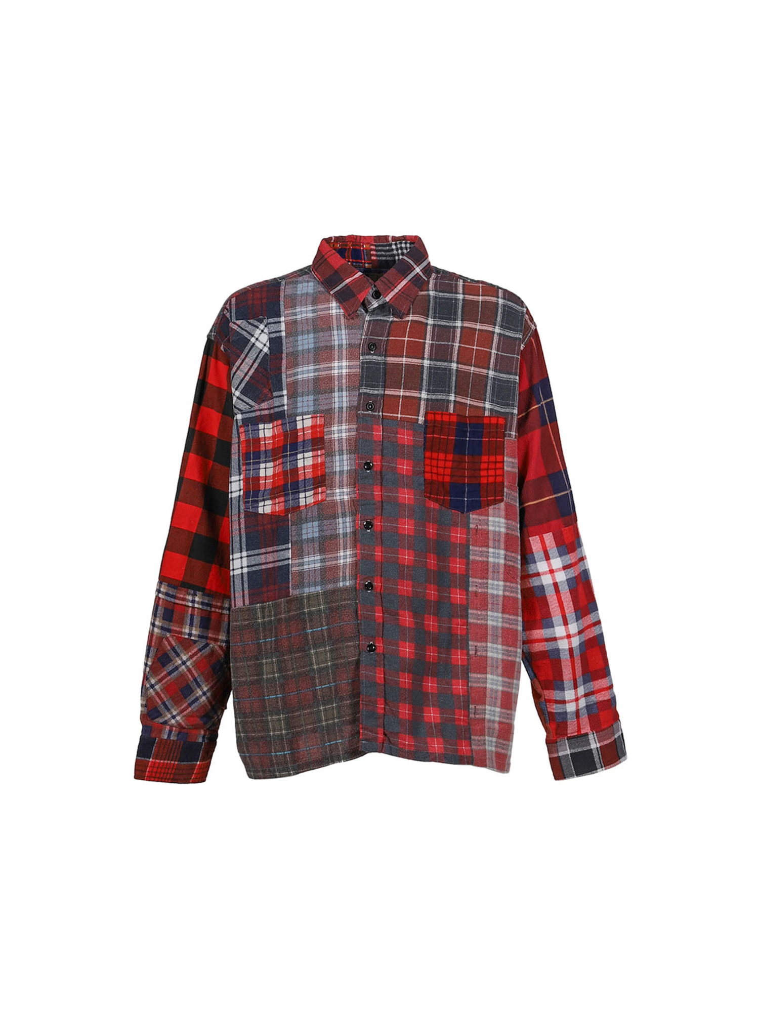 Rebuild by NEEDLES 25FW Flannel Shirt -> Straight Hem Shirt-2